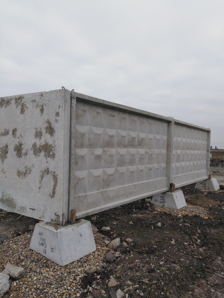 панели забора железобетонные 3пб40.20 от гирейского зао железобетон